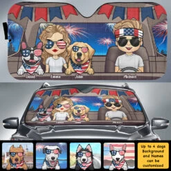 Couple & Dogs 4th July - Personalized Auto Sunshade - Gift For Couples, Husband Wife 11 Couple & Dogs 4th July - Personalized Auto Sunshade - Gift For Couples, Husband Wife -Pawfect House Store 7.AD fd4a7483 47d9 41ca a5ad cd7753864e35