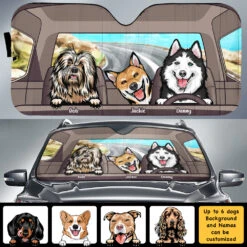 Cool Dogs - Personalized Auto Sunshade - Gift For Pet Lovers 11 Cool Dogs - Personalized Auto Sunshade - Gift For Pet Lovers -Pawfect House Store 7.AD ff8b1620 ba0e 470a 8ba0 21079c43bb3f