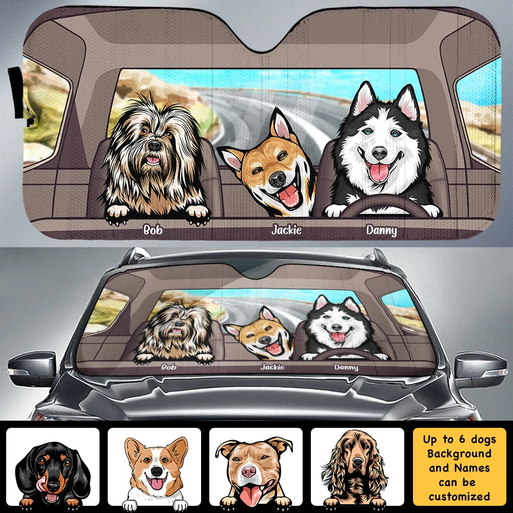 Cool Dogs - Personalized Auto Sunshade - Gift For Pet Lovers 5 Cool Dogs - Personalized Auto Sunshade - Gift For Pet Lovers - Image 5