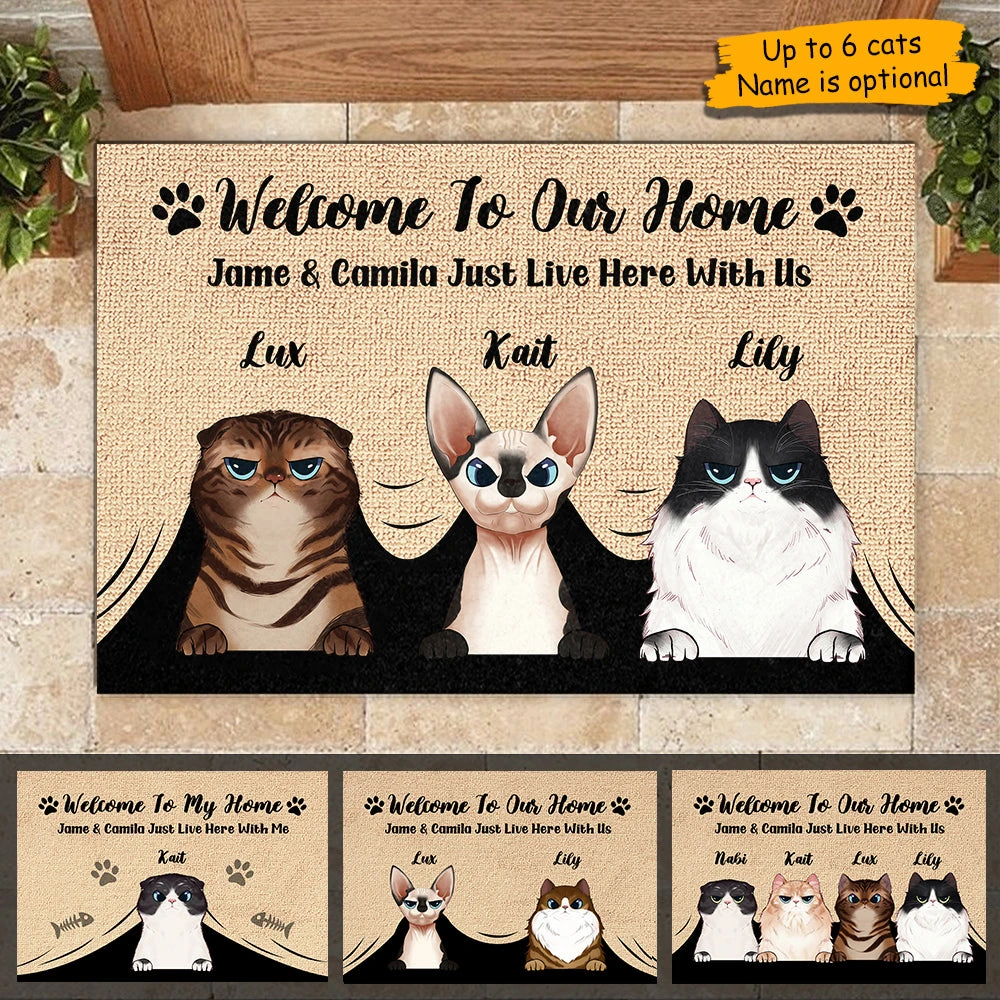 Welcome To Our Home - Personalized Decorative Mat 3 Welcome To Our Home - Personalized Decorative Mat - Image 3
