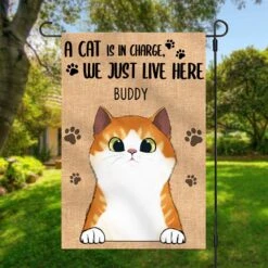 The Cats Are In Charged - Funny Personalized Cat Garden Flag