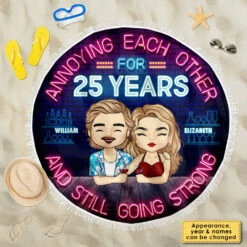 Annoying Each Other For Years - Personalized Round Beach Towel - Gift For Couples, Husband Wife 6 Annoying Each Other For Years - Personalized Round Beach Towel - Gift For Couples, Husband Wife -Pawfect House Store 7.ad1 ab306462 949e 45b1 a197 1cecdcfaaacb
