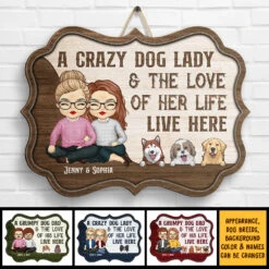 A Grumpy Dog Dad & His Love - Personalized Shaped Wood Sign - Gift For Couples, Husband Wife -Pawfect House Store 7.ad1 b2ca0efa ba87 4928 b58c 4d65150c10a5