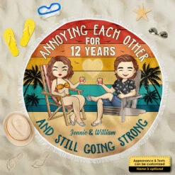 Still Going Strong - Personalized Round Beach Towel - Gift For Couples, Husband Wife 7 Still Going Strong - Personalized Round Beach Towel - Gift For Couples, Husband Wife -Pawfect House Store 7.ad2 ae883164 4902 43af b568 373a1f3fa081
