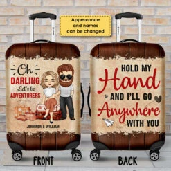 Darling, Let's Be Adventurers - Personalized Luggage Cover - Gift For Couples, Husband Wife -Pawfect House Store 7.ad 3a3065c8 e69f 4d9b 9e6c a6e38f7dbb70