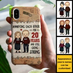 Annoying Each Other For Decades & Still Going Strong - Gift For Couples, Husband Wife - Personalized Phone Case -Pawfect House Store 7.ad 50725c7c adec 476a a9c6 fae166f7a2ac