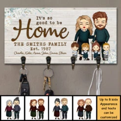 So Good To Be Home - Personalized Key Hanger, Key Holder - Gift For Couples, Husband Wife 5 So Good To Be Home - Personalized Key Hanger, Key Holder - Gift For Couples, Husband Wife -Pawfect House Store 7.ad a339435a 06cd 4e9d b835 32d6057ef5b5
