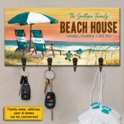 The Family Beach House - Personalized Key Hanger, Key Holder - Gift For Couples, Husband Wife 5 The Family Beach House - Personalized Key Hanger, Key Holder - Gift For Couples, Husband Wife -Pawfect House Store 7.ad bde8e486 885b 4c88 bc80 e7f3fa22d756