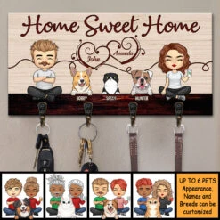 Welcome To Our Sweet Home - Personalized Key Hanger, Key Holder - Gift For Couples, Husband Wife 5 Welcome To Our Sweet Home - Personalized Key Hanger, Key Holder - Gift For Couples, Husband Wife -Pawfect House Store 7.ad c473c187 8584 4268 b1bd 1c6edb1cda34