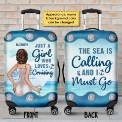The Sea Is Calling And I Must Go - Gift For Bestie, Personalized Luggage Cover -Pawfect House Store 7.ad c9f008f4 f0fe 4af2 9407 16889ee1973a