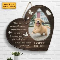 Don't Think We're Far Apart, Pet In My Heart - Upload Image, Personalized Shaped Wood Sign 8 Don't Think We're Far Apart, Pet In My Heart - Upload Image, Personalized Shaped Wood Sign -Pawfect House Store 7.ad fd8f0b96 d83f 4e23 9b0a 0bce3b2f190d