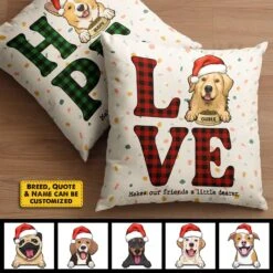 Hope, Joy, Love And Peace - Personalized Pillow Case -Pawfect House Store 7 AD 2 60821341 3077 4862 b05f c3f2f1581ada