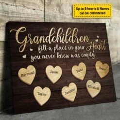 Grandchildren Fill A Place In Your Heart - Personalized Horizontal Canvas - Gift For Grandparents 7 Grandchildren Fill A Place In Your Heart - Personalized Horizontal Canvas - Gift For Grandparents -Pawfect House Store 7 68370134 0ec4 4ef1 905c b175e8372159