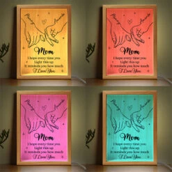 Thank You For Being The Light In My Life - Family Personalized Custom Frame Light Box - Mother's Day, Gift For Mom -Pawfect House Store FLB TH005 THUMB4