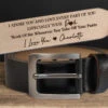 I Love Every Part Of You - Couple Personalized Custom Engraved Leather Belt - Gift For Husband, Boyfriend, Anniversary