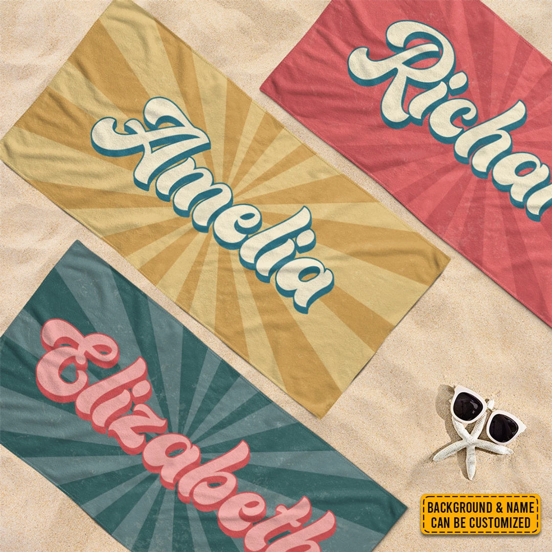 Enjoy The Waves - Family Personalized Custom Beach Towel - Summer Vacation Gift, Gift For Family Members 2 Enjoy The Waves - Family Personalized Custom Beach Towel - Summer Vacation Gift, Gift For Family Members - Image 2