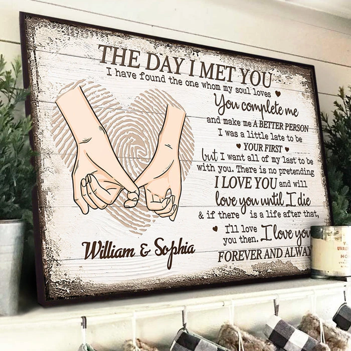 Love You Forever And Always - Gift For Couples, Husband Wife, Personalized Horizontal Poster 3 Love You Forever And Always - Gift For Couples, Husband Wife, Personalized Horizontal Poster - Image 3