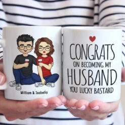 Congrats Another Year As My Husband - Couple Personalized Custom Mug - Gift For Husband Wife, Anniversary