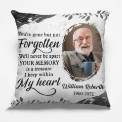 Custom Photo Hug This And Know I'm Here - Memorial Personalized Custom Pillow - Sympathy Gift For Family Members