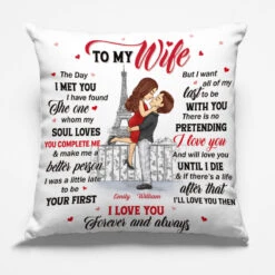 The One Whom My Soul Loves - Couple Personalized Custom Pillow - Gift For Husband Wife, Anniversary