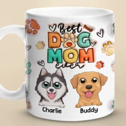 Life Would Be Ruff Without You - Dog Personalized Custom 3D Inflated Effect Printed Mug - Gift For Pet Owners, Pet Lovers