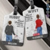 We're Lifelong Travel Partners - Travel Personalized Custom Combo 2 Luggage Tags - Holiday Vacation Gift, Gift For Adventure Travel Lovers, Husband Wife, Anniversary