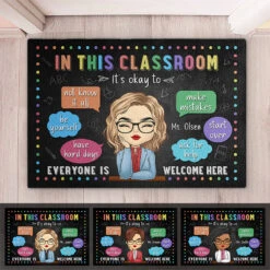 It's Ok To Not Know It All - Teacher Personalized Custom Home Decor Decorative Mat - House Warming Gift For Teacher, Back To School
