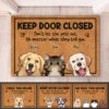 We Rule This House - Dog & Cat Personalized Custom Decorative Mat - Gift For Pet Owners, Pet Lovers