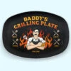 My Dad Loves Cooking For Me - Family Personalized Custom Platter - Father's Day, Birthday Gift For Dad