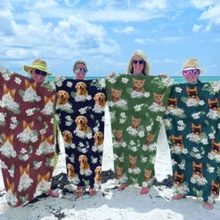 Custom Photo Beach Is Cheaper Than Therapy - Dog & Cat Personalized Custom Beach Towel - Summer Vacation Gift, Birthday Pool Party Gift For Pet Owners, Pet Lovers