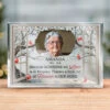 Custom Photo A Big Piece Of My Heart - Memorial Personalized Custom Rectangle Shaped Acrylic Plaque - Sympathy Gift For Family Members