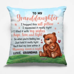 To My Grandchildren, You Will Feel My Love - Family Personalized Custom Pillow - Gift For Family Members
