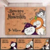 We Are Watching You Be Careful - Cat Personalized Custom Home Decor Decorative Mat - Halloween Gift For Pet Owners, Pet Lovers