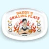 My Dad Is The Best Cook - Family Personalized Custom Platter - Father's Day, Birthday Gift For Dad