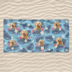 Custom Photo Feel The Aloha Spirit - Family Personalized Face Custom Beach Towel - Summer Vacation Gift, Gift For Family Members, Pet Owners, Pet Lovers -Pawfect House Store THUMB 1 ddbc0424 58b8 49aa 9092 82efac3e1fcd
