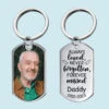 Custom Photo Always Loved Forever Missed - Memorial Personalized Custom Keychain - Sympathy Gift For Family Members