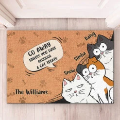 Go Away Unless You Have Wine & Cat Treats - Cat Personalized Custom Decorative Mat - Gift For Pet Owners, Pet Lovers -Pawfect House Store THUMB 2 8e1c2a41 9375 4f84 afa5 eaad483f2b4d