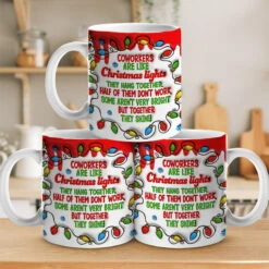 Coworkers Are Like Christmas Lights - Coworker Personalized Custom 3D Inflated Effect Printed Mug - Christmas Gift For Coworkers, Work Friends, Colleagues -Pawfect House Store THUMB 3 080e5ef8 9f35 4062 b402 2c03ca21751b