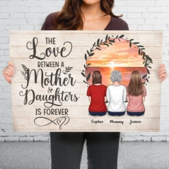 Mother And Children Forever Link Together - Family Personalized Custom Horizontal Canvas - Mother's Day, Birthday Gift For Mom -Pawfect House Store THUMB 3 3624c236 dd37 46a7 a152 26bf8e998628
