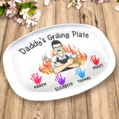 Daddy Grill Legend - Family Personalized Custom Platter - Father's Day, Birthday Gift For Dad -Pawfect House Store THUMB 3 528e1280 517d 4134 9077 b383d172651f