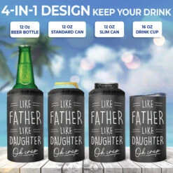 This Guy Is One Awesome Dad - Family Personalized Custom 4 In 1 Can Cooler Tumbler - Birthday Gift For Dad -Pawfect House Store THUMB 3 5a27552c 1ad3 47e3 8980 3e9d8ac8fe5b