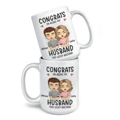 Congrats On Being My Boyfriend - Couple Personalized Custom Mug - Gift For Husband Wife, Anniversary -Pawfect House Store THUMB 3 5e02ec16 a36d 427b ab9d f41c0195f0e8