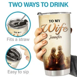 Love You Forever & Always - Couple Personalized Custom Tumbler - Gift For Husband Wife, Anniversary -Pawfect House Store THUMB 3 74aa40a2 c27b 4db5 b544 a5a924ec930d