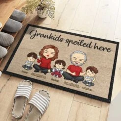 Grandkids Spoiled Here - Family Personalized Custom Decorative Mat - Gift For Grandparents -Pawfect House Store THUMB 3 8a2971fa 9372 4ff3 8755 1ac1df196876