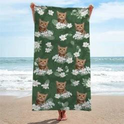 Custom Photo Beach Is Cheaper Than Therapy - Dog & Cat Personalized Custom Beach Towel - Summer Vacation Gift, Birthday Pool Party Gift For Pet Owners, Pet Lovers -Pawfect House Store THUMB 3 97777159 fcbc 42b3 9ab0 1fdb36b16f28