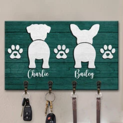 No Home Is Complete Without The Pawprints Of Puppy - Dog Personalized Custom Rectangle Shaped Key Hanger, Key Holder - Gift For Pet Owners, Pet Lovers -Pawfect House Store THUMB 3 98d7f6dc e90b 4f98 b126 e53ac0a594c1