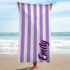 Happiness Comes In Waves - Bestie Personalized Custom Beach Towel - Summer Vacation Gift, Birthday Pool Party Gift For Best Friends, BFF, Sisters -Pawfect House Store THUMB 3 98f5f085 bc2f 4a1b 9dae 93580ca2cd71