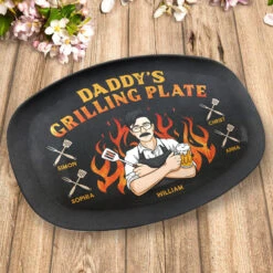 My Dad Loves Cooking For Me - Family Personalized Custom Platter - Father's Day, Birthday Gift For Dad -Pawfect House Store THUMB 3 e02c81be 4686 48b4 9801 408fdd46d67a