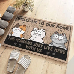 Welcome To The Cat House - Cat Personalized Custom Decorative Mat - Gift For Pet Owners, Pet Lovers -Pawfect House Store THUMB 3 e0a726b5 5ee0 4631 8411 bb3055769f04