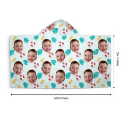 Custom Photo Happiness Comes In Waves - Family Personalized Custom Kid Hooded Beach Towel - Gift For Kids, Family Members -Pawfect House Store THUMB 3 ec81d1d4 0b0f 4ad6 9372 1747711ece71